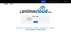 What Animecloud.me website looked like in 2013 (10 years ago)