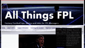 What Allthingsfpl.wordpress.com website looked like in 2013 (10 years ago)
