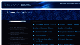 What Allureofsound.com website looked like in 2013 (10 years ago)