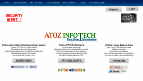 What Atozinfotech.in website looked like in 2013 (10 years ago)