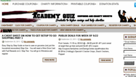 What Academyquiz.com website looked like in 2013 (10 years ago)