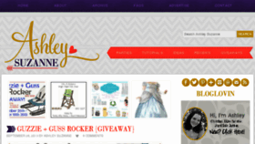 What Ashleysuzanne.com website looked like in 2013 (12 years ago)