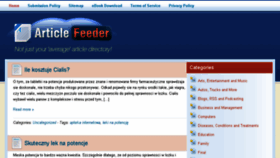 What Articlefeeder.com website looked like in 2013 (10 years ago)
