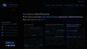 What Autosave.cz website looked like in 2013 (10 years ago)