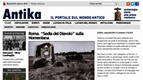 What Antika.it website looked like in 2013 (10 years ago)