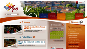 What Apt.fr website looked like in 2013 (10 years ago)