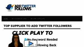 What Addtwitterfollows.com website looked like in 2013 (10 years ago)