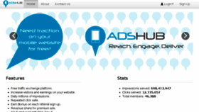 What Adshub.io website looked like in 2013 (10 years ago)