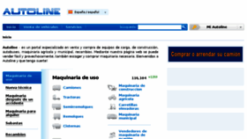 What Autoline-eu.es website looked like in 2013 (10 years ago)