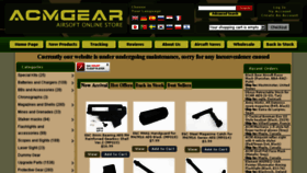 What Acmgear.com website looked like in 2013 (10 years ago)