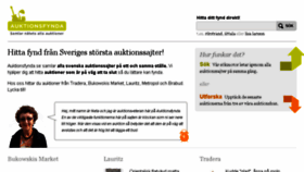 What Auktionsfynda.se website looked like in 2013 (10 years ago)