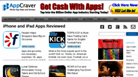 What Appcraver.com website looked like in 2013 (10 years ago)