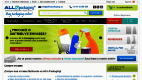 What Allinpackaging.es website looked like in 2013 (10 years ago)