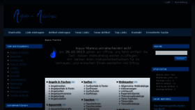 What Aqua-marina.de website looked like in 2013 (10 years ago)