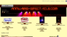 What Annuaire-spectacle.net website looked like in 2013 (10 years ago)