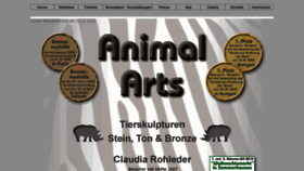 What Animalarts.de website looked like in 2013 (10 years ago)