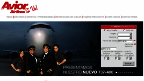 What Aviorairlines.com website looked like in 2013 (11 years ago)
