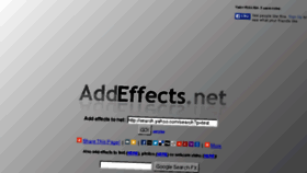 What Addeffects.net website looked like in 2013 (10 years ago)