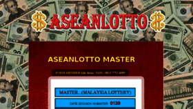 What Aseanlotto.com website looked like in 2013 (10 years ago)