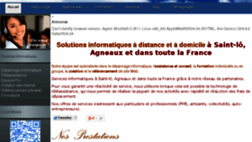 What Agneaux-informatique.fr website looked like in 2013 (10 years ago)