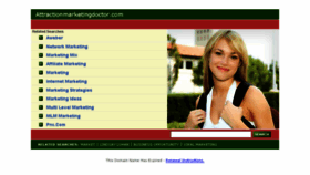 What Attractionmarketingdoctor.com website looked like in 2013 (10 years ago)