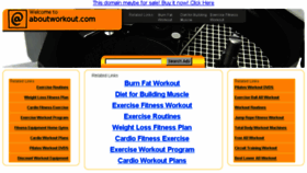 What Aboutworkout.com website looked like in 2013 (10 years ago)