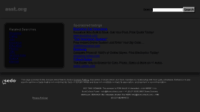 What Asst.org website looked like in 2013 (10 years ago)