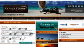 What Africatours.fr website looked like in 2013 (10 years ago)