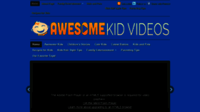What Awesomekidvideos.com website looked like in 2013 (10 years ago)