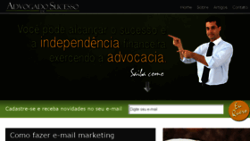 What Advogadodesucesso.com.br website looked like in 2013 (10 years ago)
