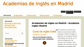 What Academiainglesmadrid.com website looked like in 2013 (10 years ago)