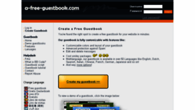 What A-free-guestbook.com website looked like in 2013 (10 years ago)