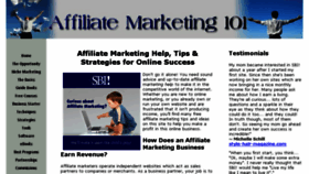 What Affiliate-marketing101.com website looked like in 2014 (10 years ago)
