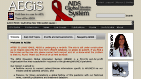 What Aegis.org website looked like in 2014 (10 years ago)