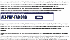 What Alt-php-faq.org website looked like in 2014 (10 years ago)