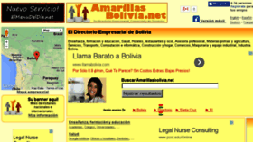What Amarillasbolivia.net website looked like in 2014 (11 years ago)