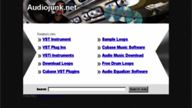 What Audiojunk.net website looked like in 2014 (10 years ago)