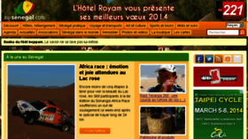 What Ausenegal.com website looked like in 2014 (10 years ago)