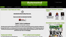 What Automatedtestinginstitute.com website looked like in 2014 (10 years ago)