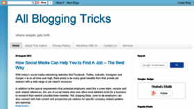 What Allbloggingtricks.com website looked like in 2014 (10 years ago)