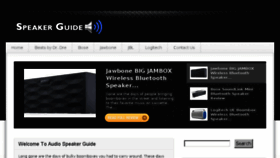 What Audiospeakerguide.com website looked like in 2014 (10 years ago)
