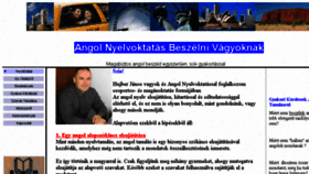 What Angol-nyelviskola.hu website looked like in 2014 (10 years ago)