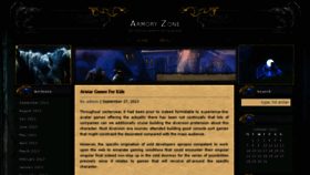 What Armoryzone.com website looked like in 2014 (10 years ago)