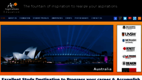 What Aspirations.edu.lk website looked like in 2014 (10 years ago)