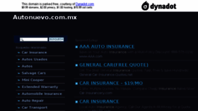 What Autonuevo.com.mx website looked like in 2014 (10 years ago)