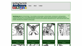 What Anycoloring.com website looked like in 2014 (10 years ago)