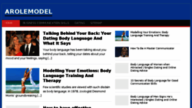 What Arolemodel.com website looked like in 2014 (10 years ago)