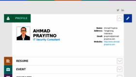 What Ahmad-prayitno.com website looked like in 2014 (10 years ago)