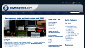 What Anything4free.com website looked like in 2014 (10 years ago)