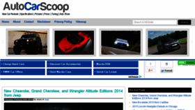 What Autocarscoop.com website looked like in 2014 (10 years ago)